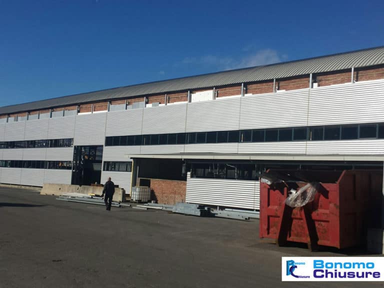 copertura facciata capannone industriale alluminio monza brianza milano