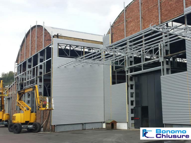copertura facciata capannone industriale alluminio monza brianza milano