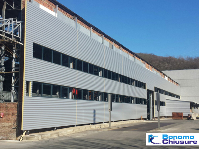 copertura facciata capannone industriale alluminio monza brianza milano