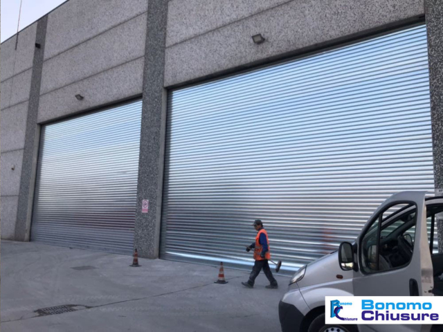 Serranda avvolgibile alluminio industriale installazione provincia milano monza brianza